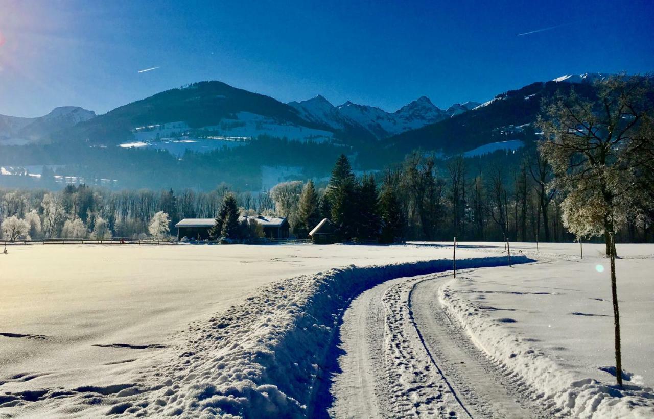 Traumhafte Wohnung Auf Pferde Ranch Aich  Esterno foto